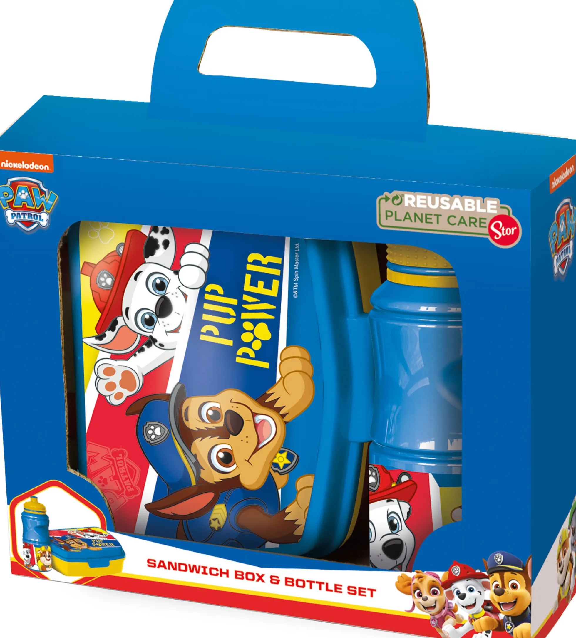 Paw Patrol madkassesæt - Madkasse og drikkedunk til børn