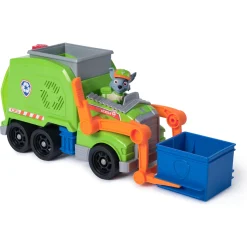 PAW Patrol Rocky Crush N' Roll skraldebil med figur - 35 cm
