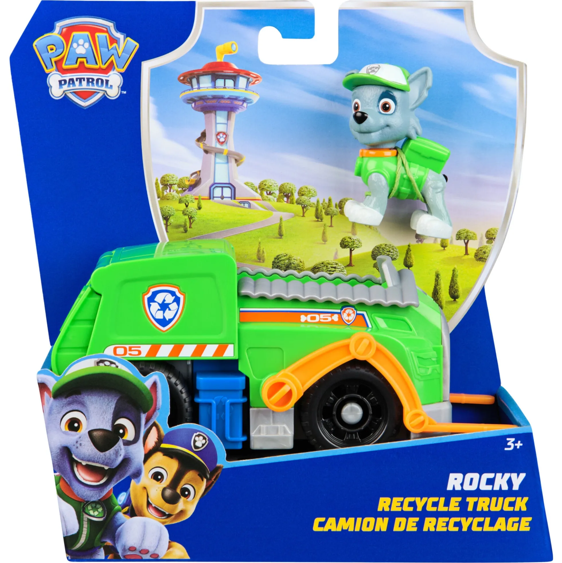 PAW Patrol Rocky med genbrugsbil - 15 cm