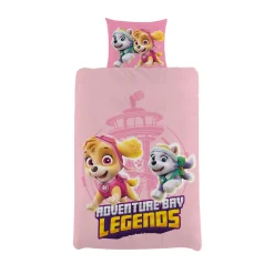 Paw Patrol sengetøj - 100% bomuld - Børnesengetøj 140x200 cm - Adventure bay legendes