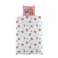 Paw Patrol sengetøj - 100% bomuld - Børnesengetøj 140x200 cm - Adventure bay legendes
