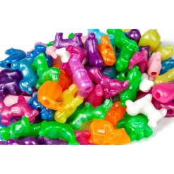 Pearl'n Fun dyremix perler - 25 mm - Perlemor - 100 g