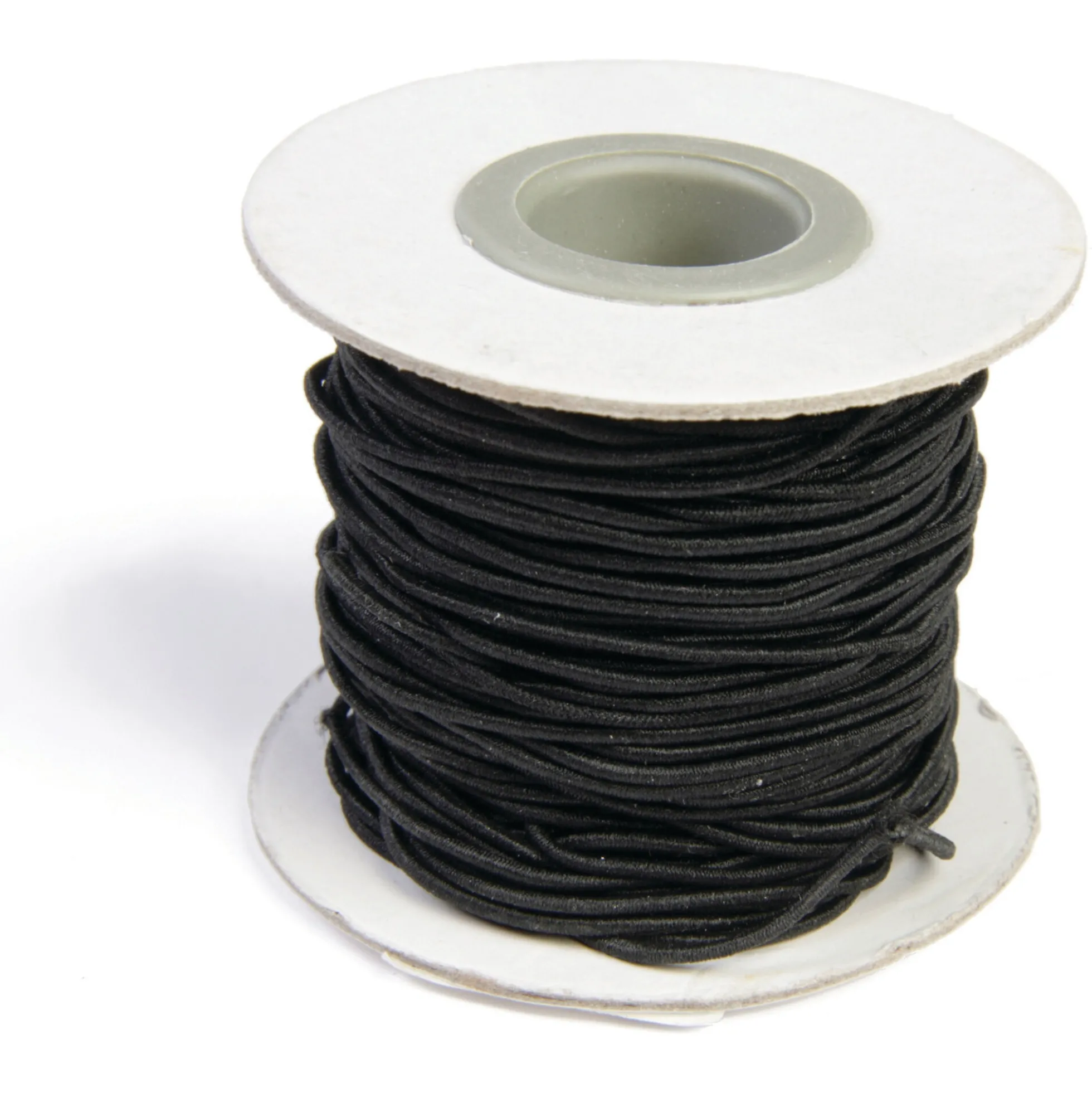 Pearl'n Fun elastiksnor til smykker - Sort - 1,2 mm x 25 m