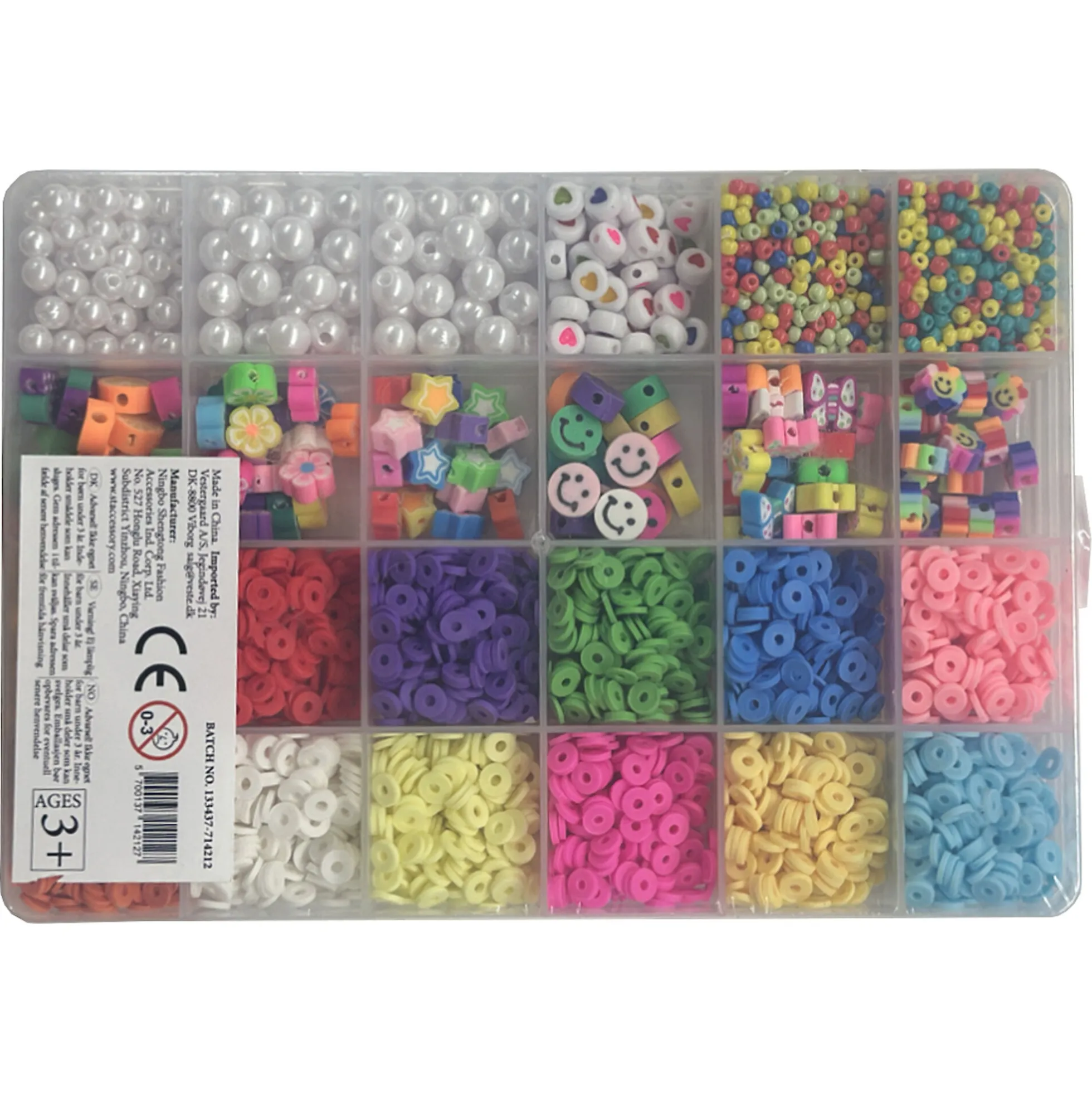 Pearl'n Fun multi perlemix i 20 farver - 3-10 mm