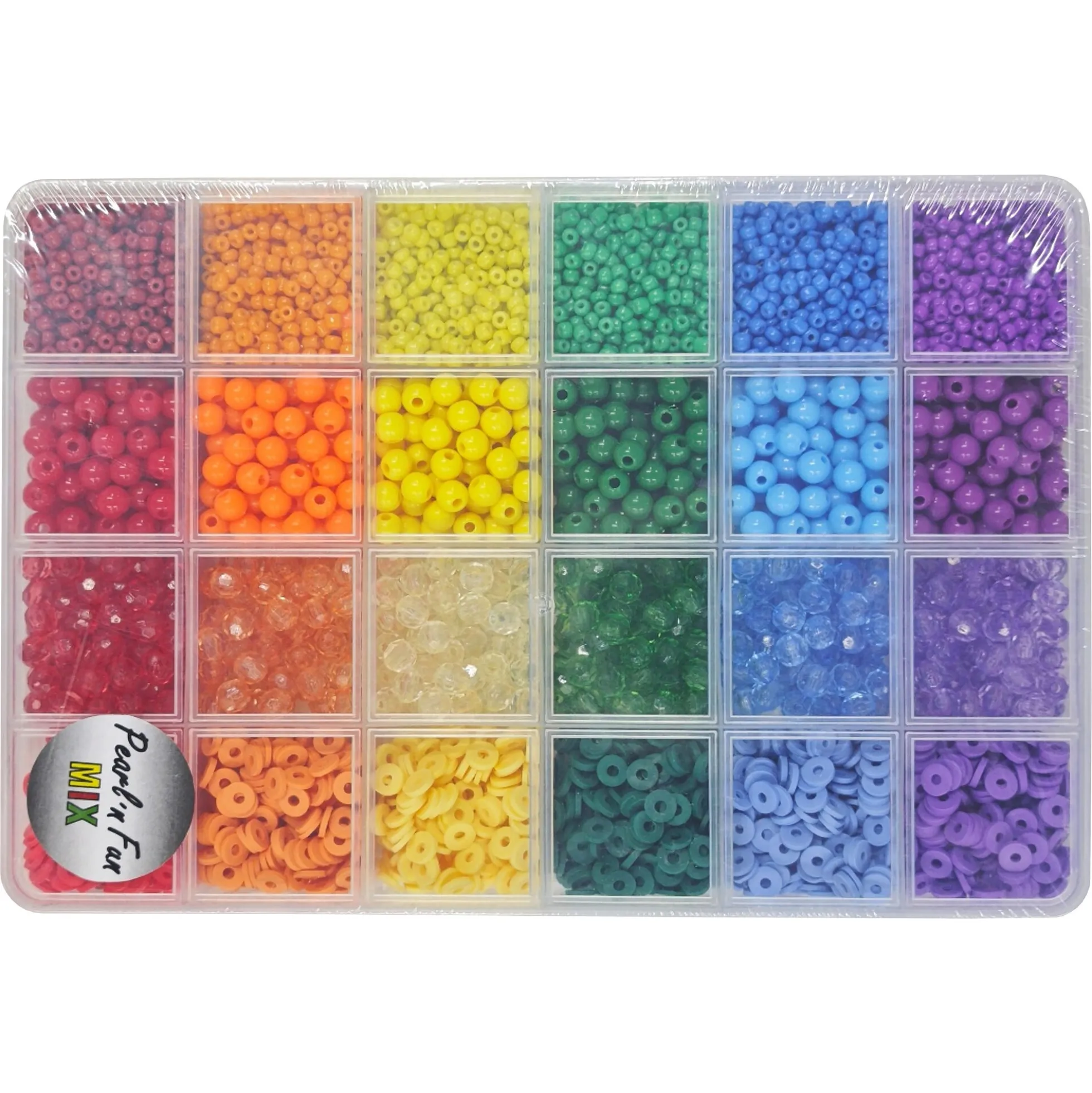 Pearl'n Fun perlemix i farvenuancer - 6 farver - 3-6 mm