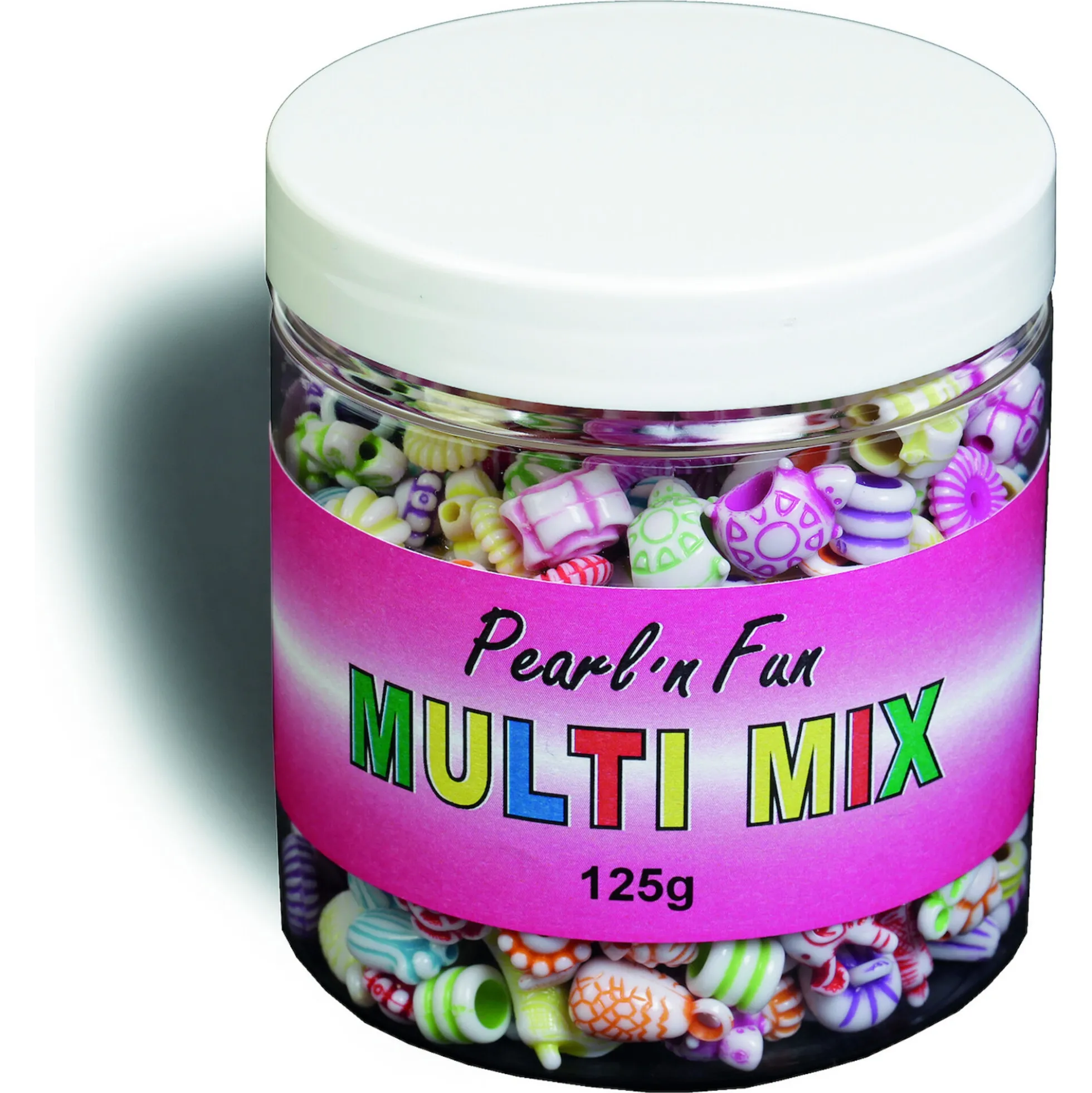 Pearl'n Fun strandperler - Assorterede farver - 125 g
