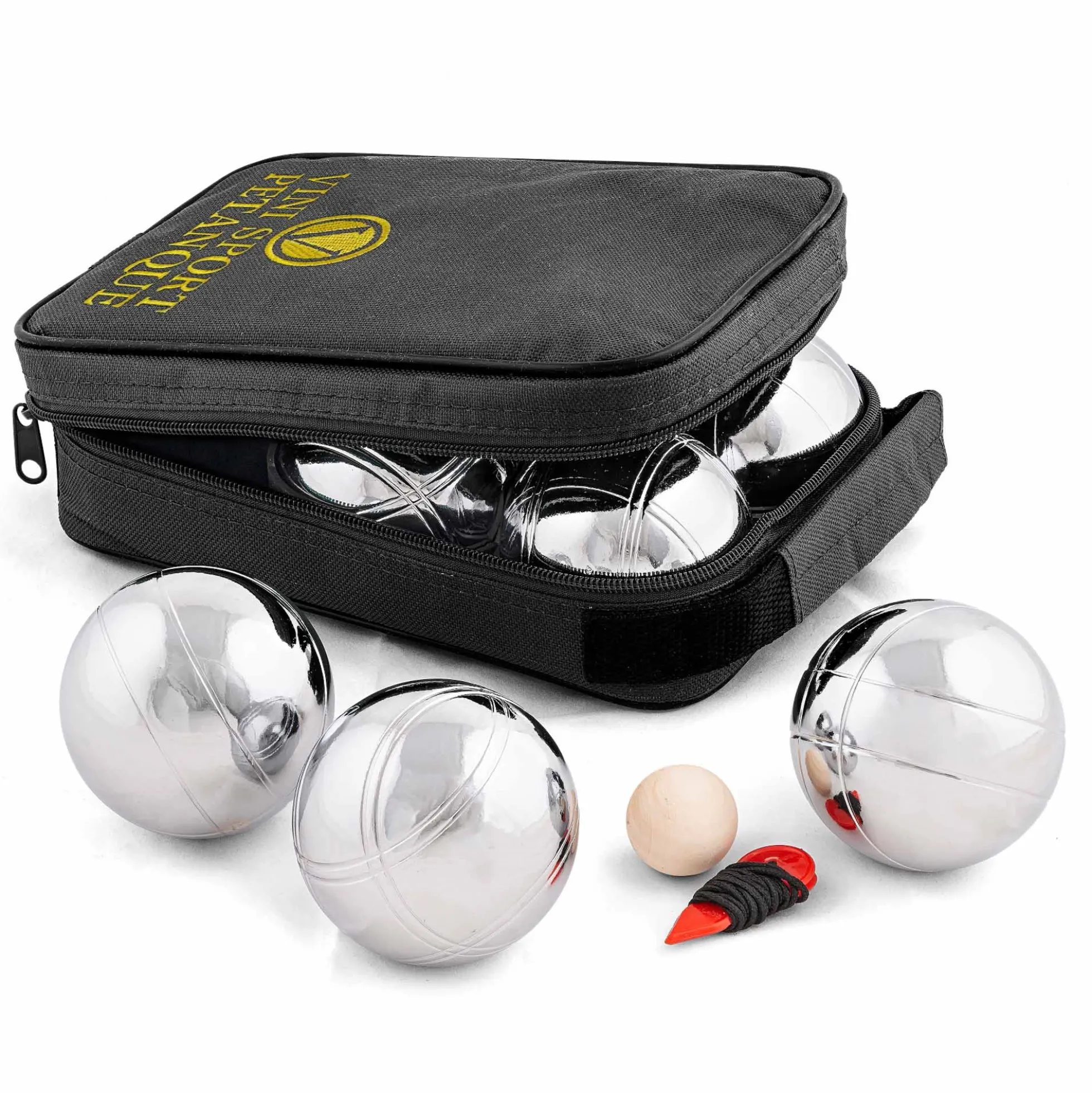 Petanque 720 g pr. kugle - Praktisk bæretaske inkl. regler
