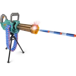 Pioneer Gatling Gun softbullet-gevær med lys og autofire - 40 skumpile - 52 cm