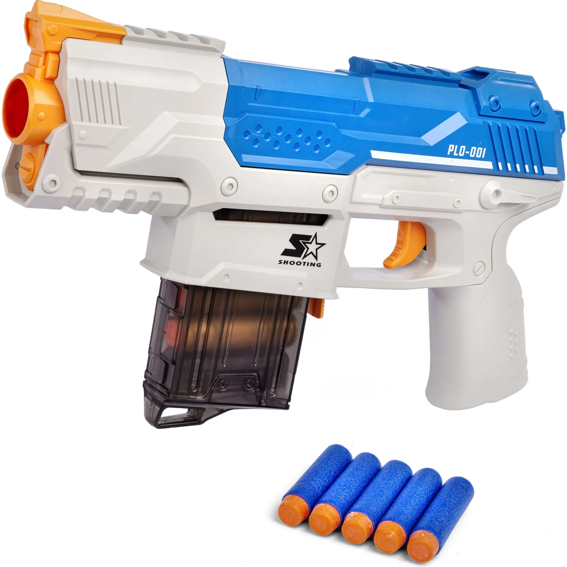 Pioneer M3 softbullet maskinpistol med magasin - 10 skumpile - 28 cm