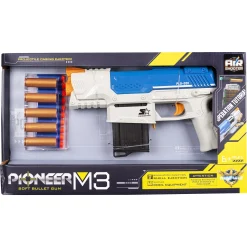 Pioneer M3 softbullet maskinpistol med magasin - 10 skumpile - 28 cm