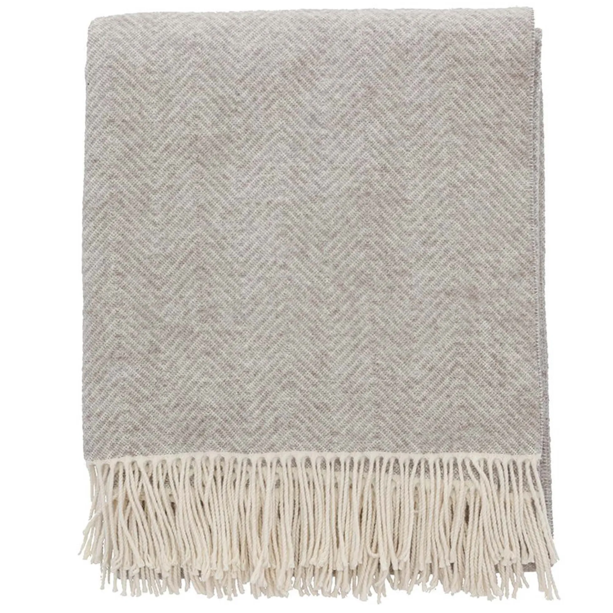 Plaid - 130x185 cm - Stillness Södahl - Beige sildebensvævningen