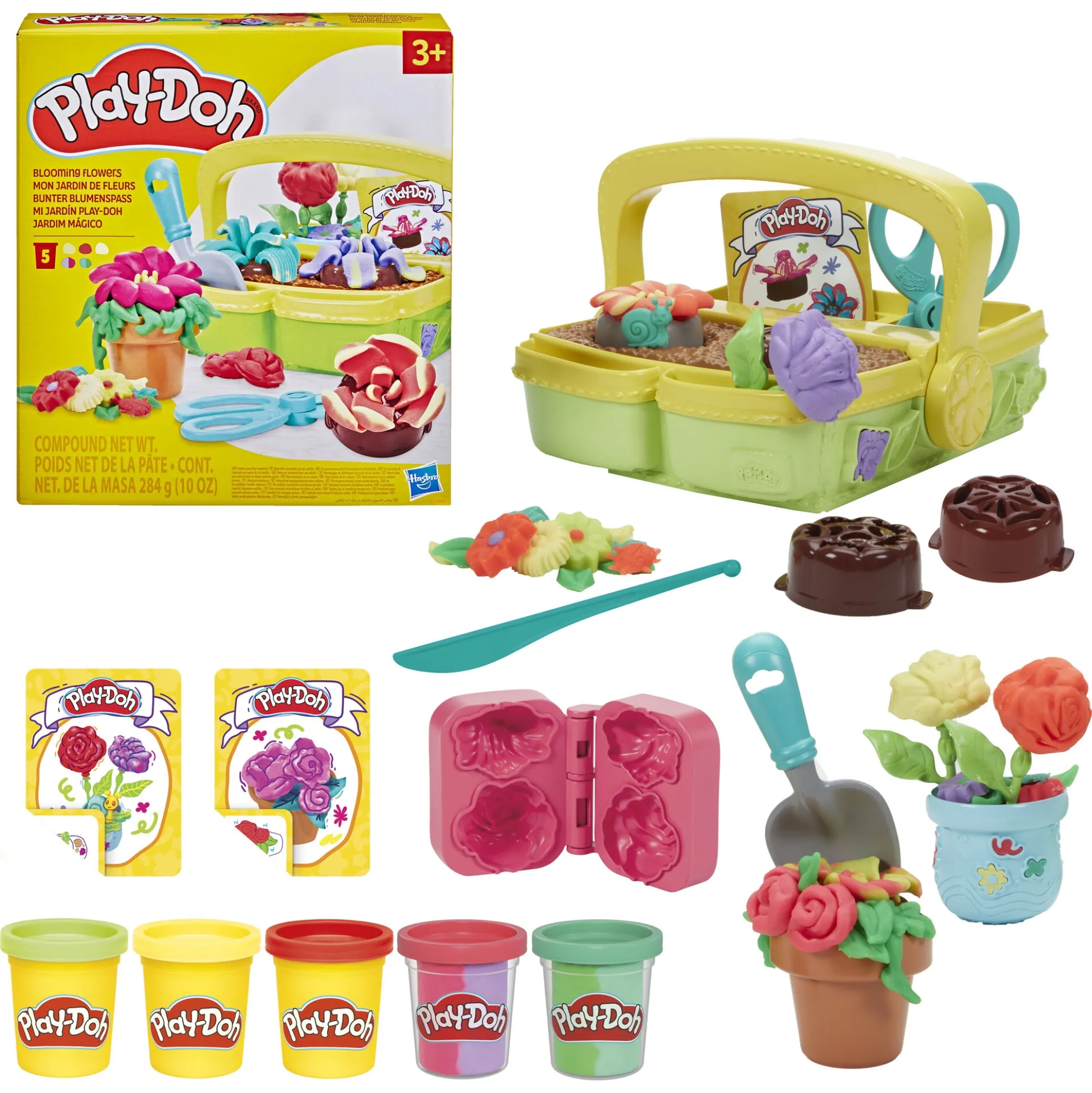 Play-Doh Blooming Flowers blomstersæt - 5 bøtter