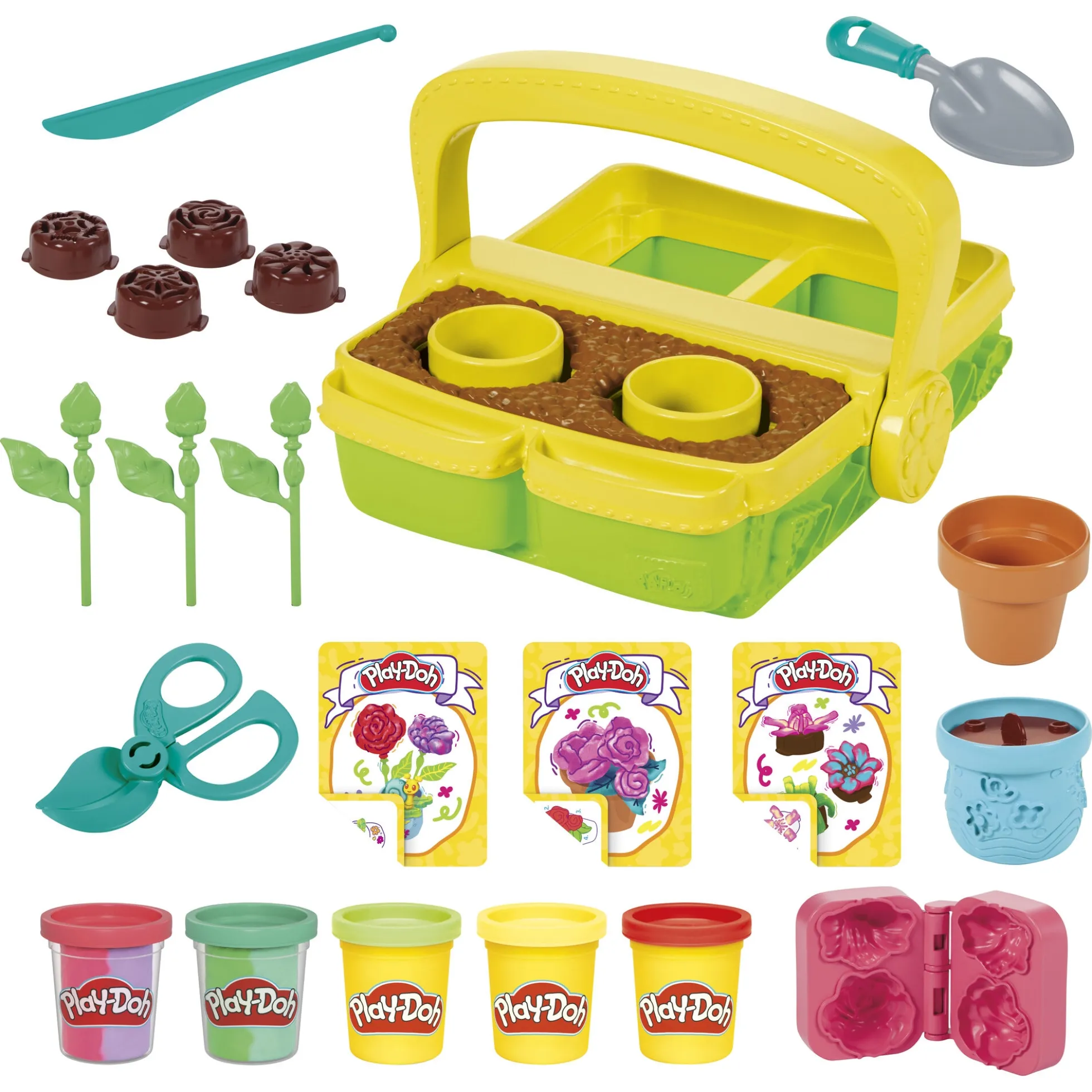 Play-Doh Blooming Flowers blomstersæt - 5 bøtter