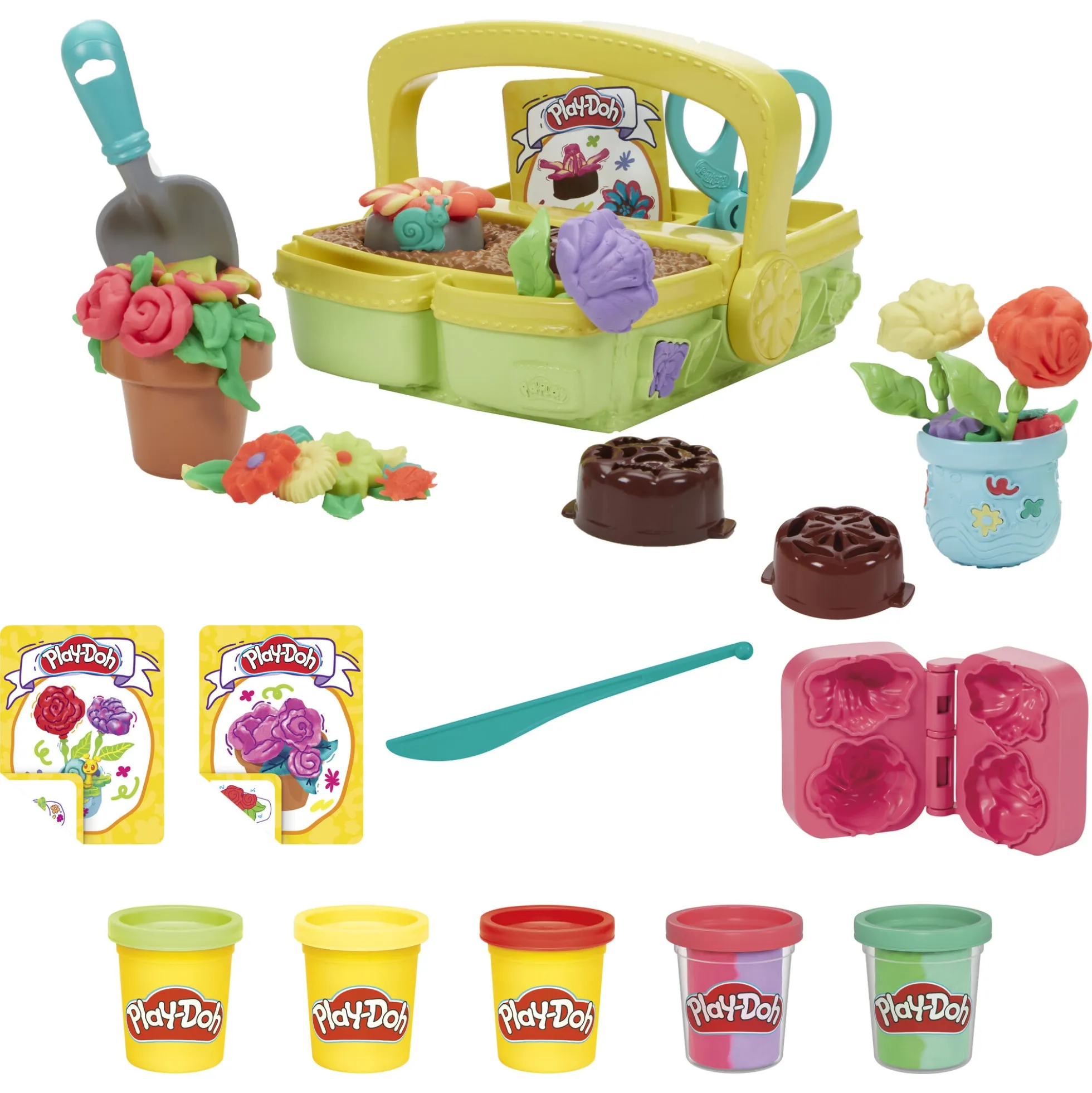 Play-Doh Blooming Flowers blomstersæt - 5 bøtter