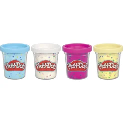 Play-Doh Confetti Fun modellervoks 4-pak - 340 g