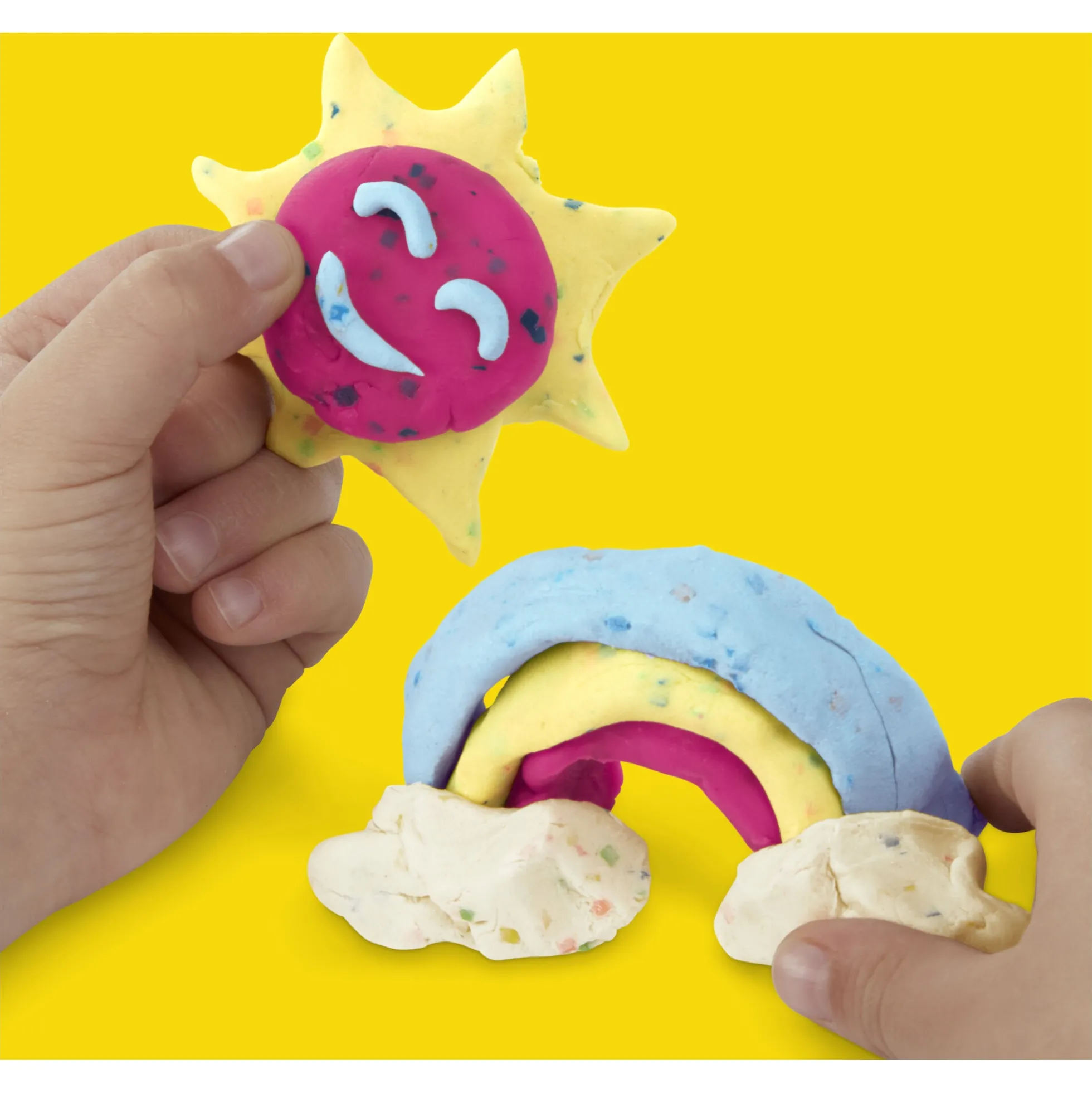 Play-Doh Confetti Fun modellervoks 4-pak - 340 g