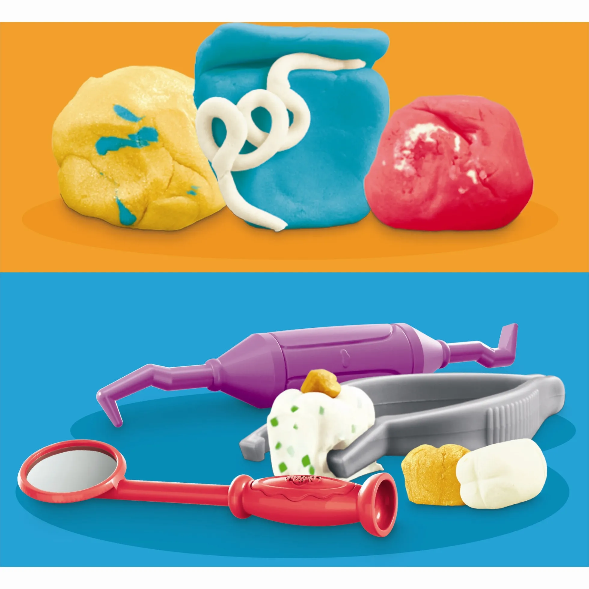Play-Doh Drill N Fill tandlægesæt