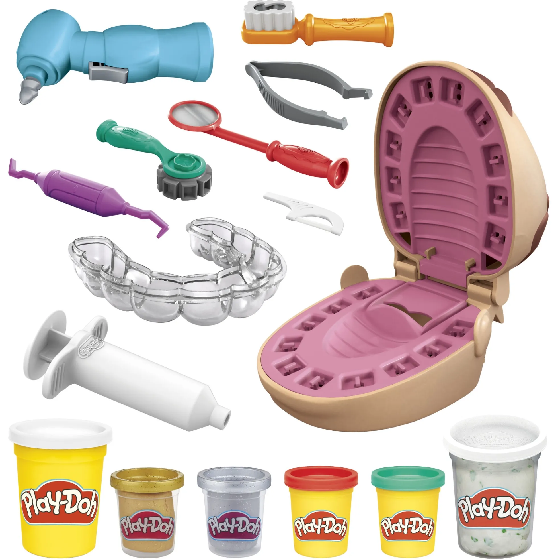 Play-Doh Drill N Fill tandlægesæt