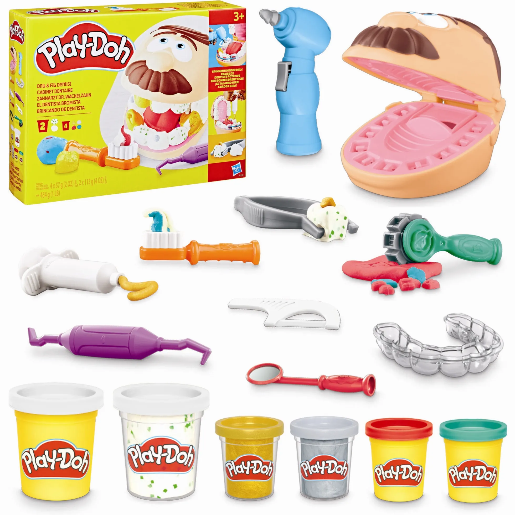 Play-Doh Drill N Fill tandlægesæt