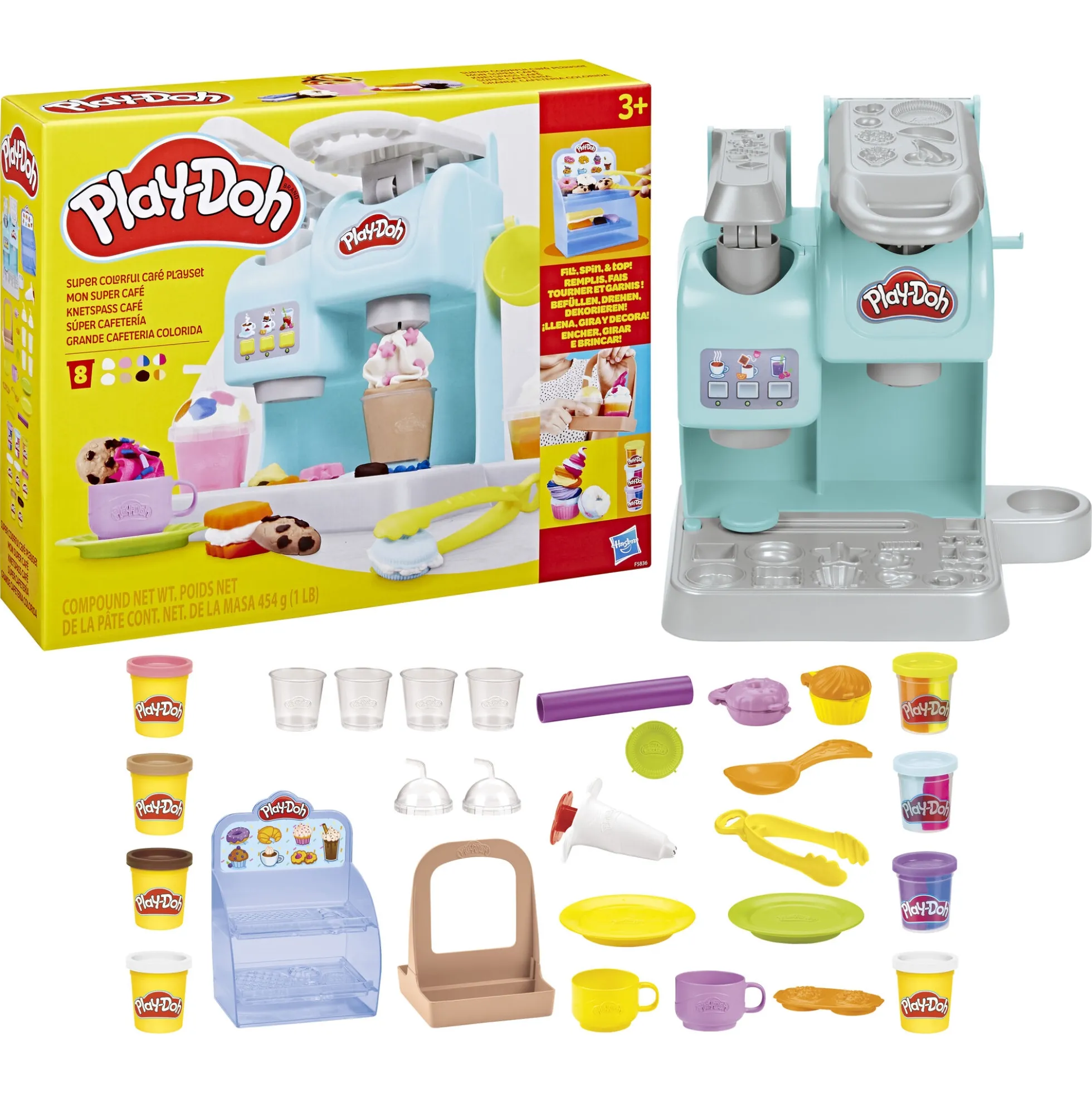 Play-Doh farverig cafélegesæt - 454 g