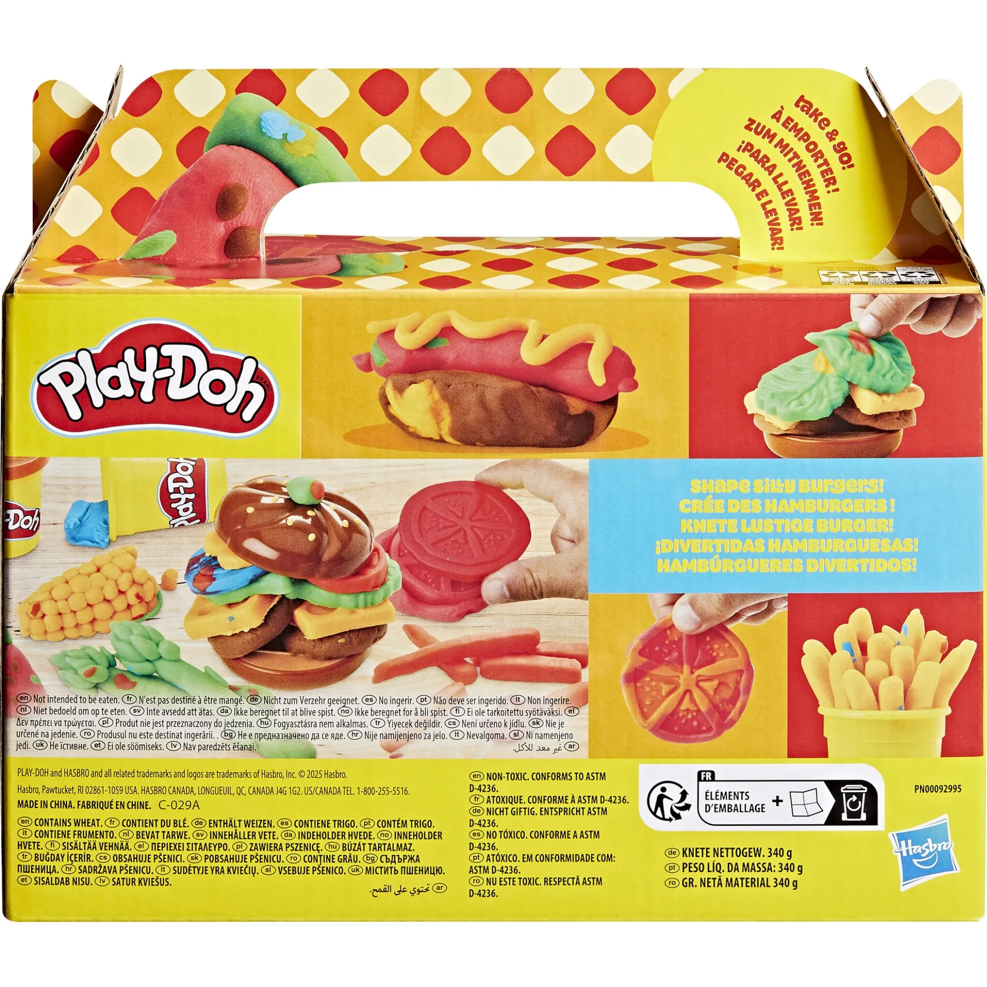 Play-Doh Food Shapes madformesæt - 6 værktøjer