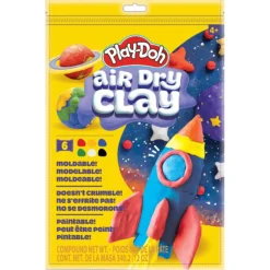 Play-Doh lufttørrende ler 340 g - 6 farver