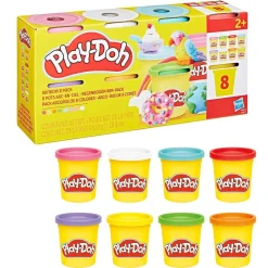 Play-Doh modellervoks 8 bøtter i klassiske farver - 680 g