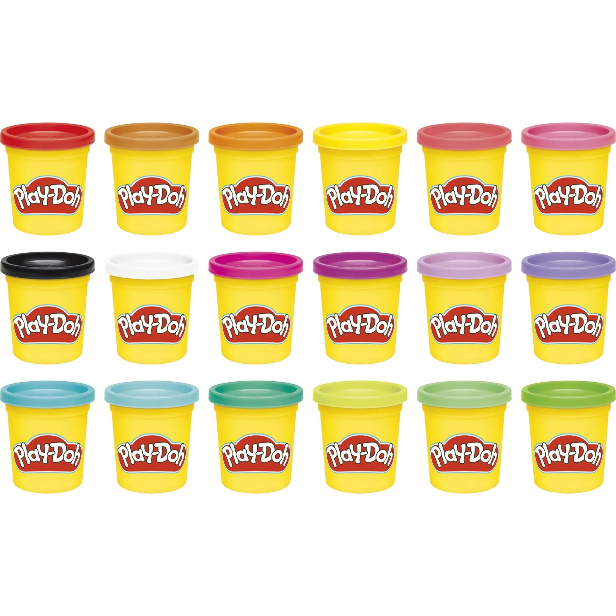 Play-Doh modellervoks Imagine Anything kæmpe sæt med 18 bøtter - 1,53 kg