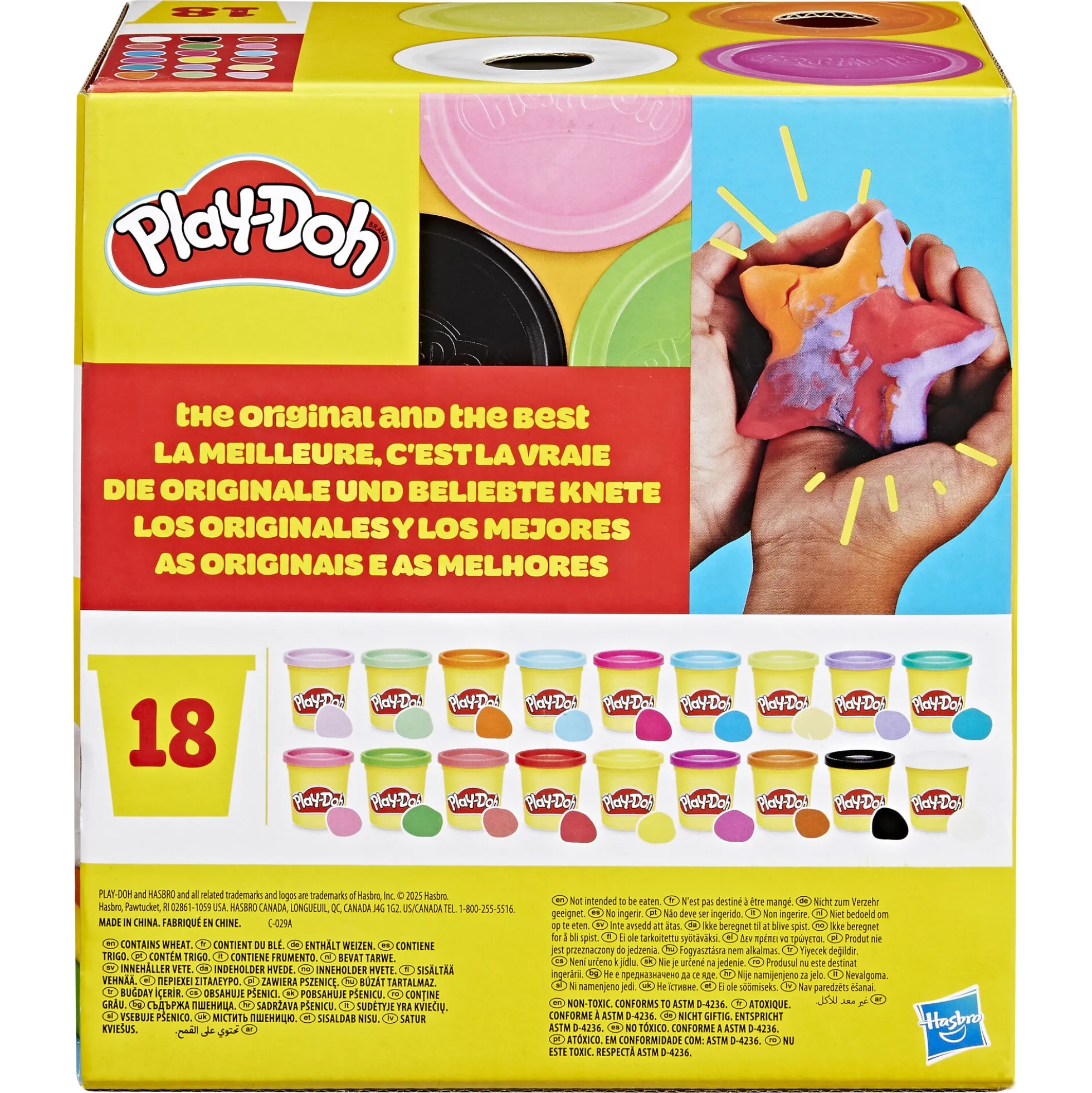 Play-Doh modellervoks Imagine Anything kæmpe sæt med 18 bøtter - 1,53 kg