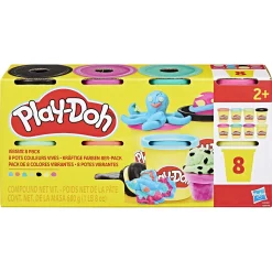 Play-Doh modellervoks Vibrant 8 bøtter - 680 g