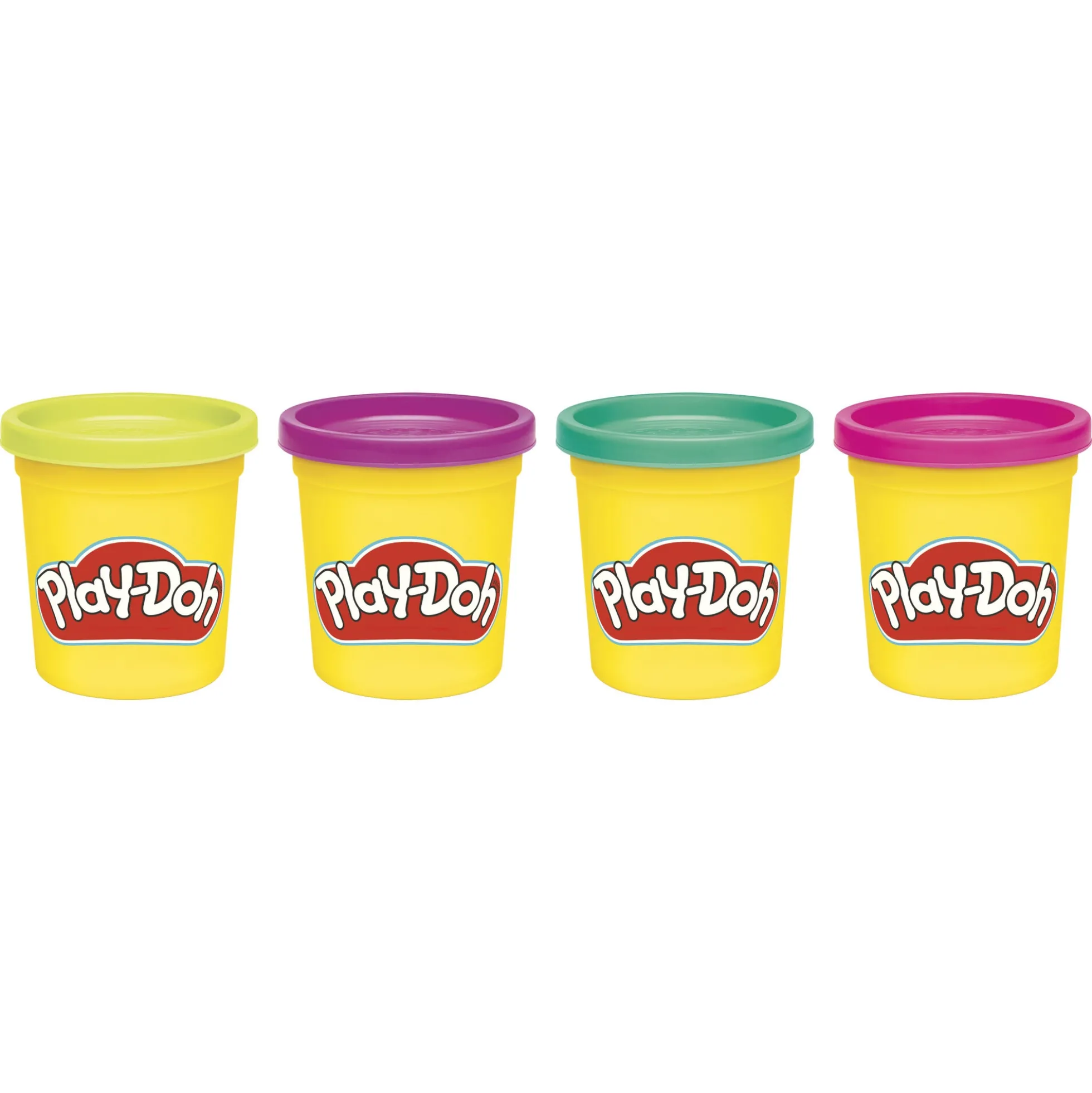Play-Doh modellervoks Vibrant 4-pak - 340 g