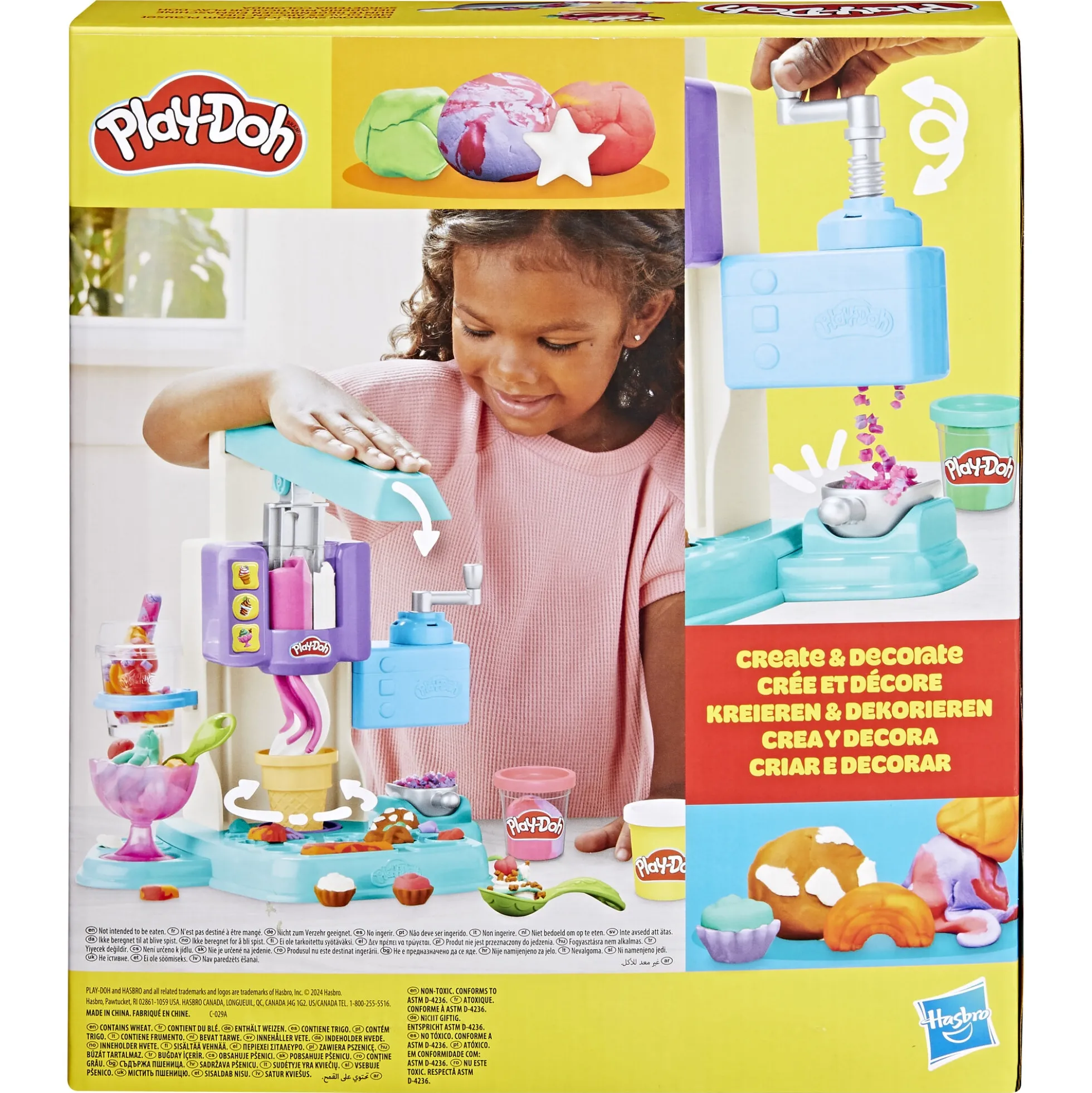Play-Doh Rainbow Swirl is-legesæt med modellervoks