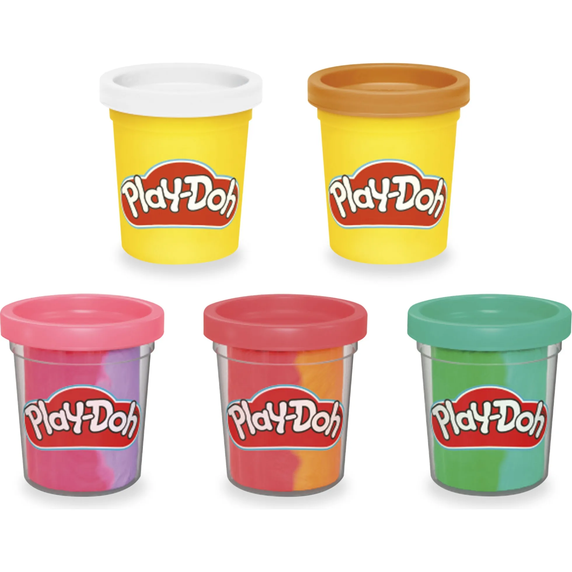 Play-Doh Rainbow Swirl is-legesæt med modellervoks