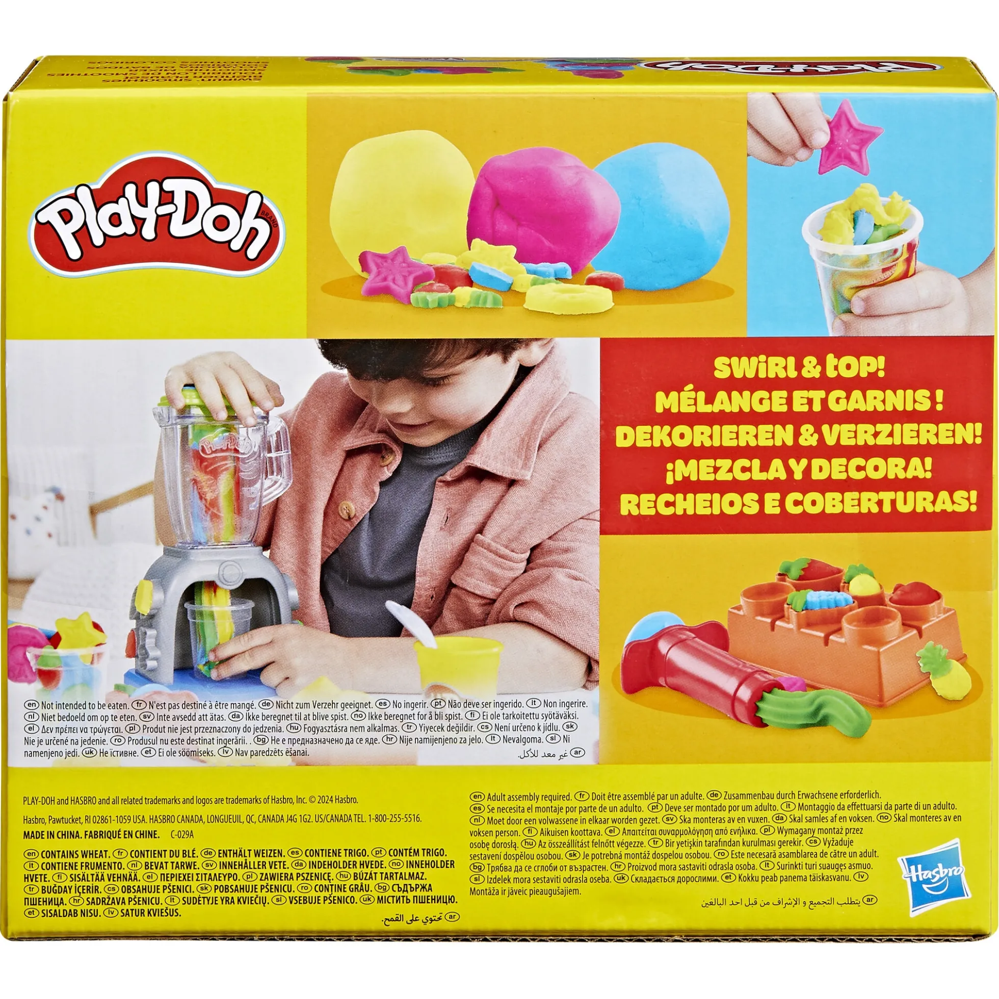 Play-Doh Swirlin Smoothies blender - 5 bøtter -198 g