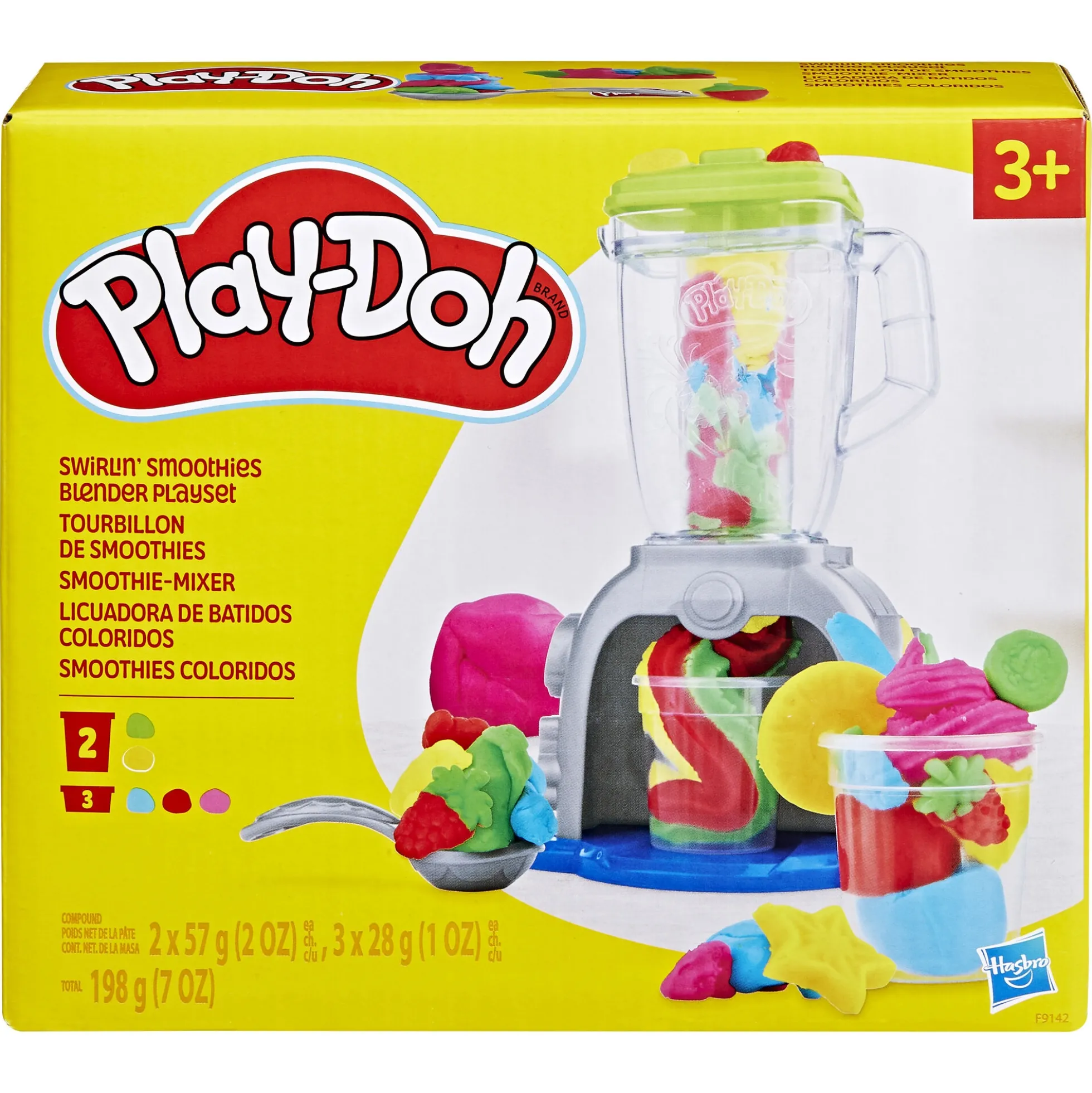 Play-Doh Swirlin Smoothies blender - 5 bøtter -198 g