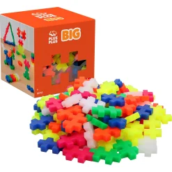 Plus-Plus BIG byggebrikker i neonfarver - 100 dele
