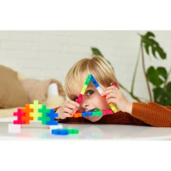 Plus-Plus BIG byggebrikker i neonfarver - 100 dele