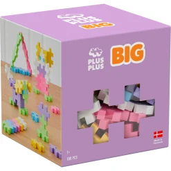 Plus-Plus BIG byggebrikker i pastelfarver - 100 dele