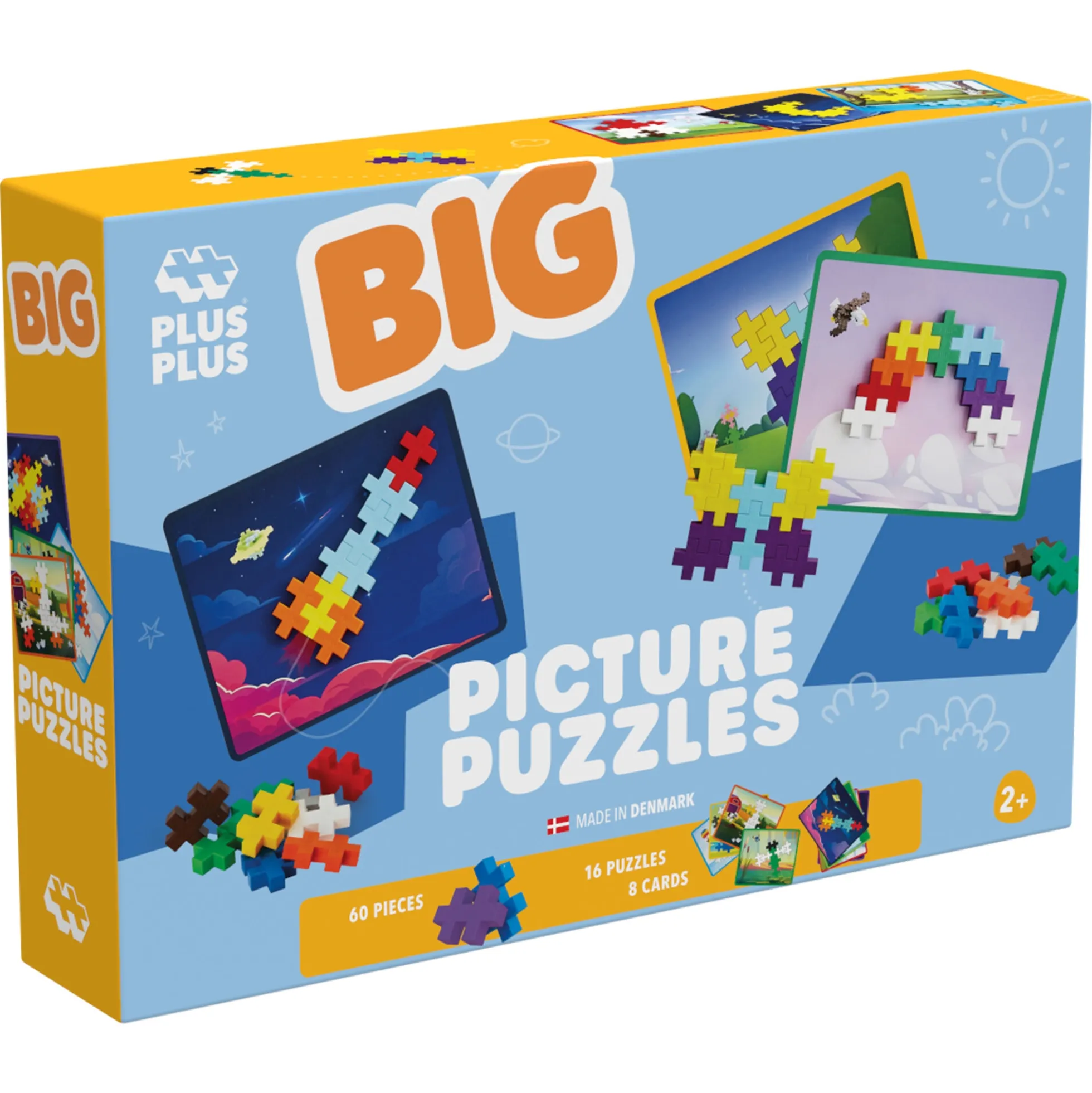 Plus-Plus BIG byg-selv puslespil med 16 motiver - 120 dele