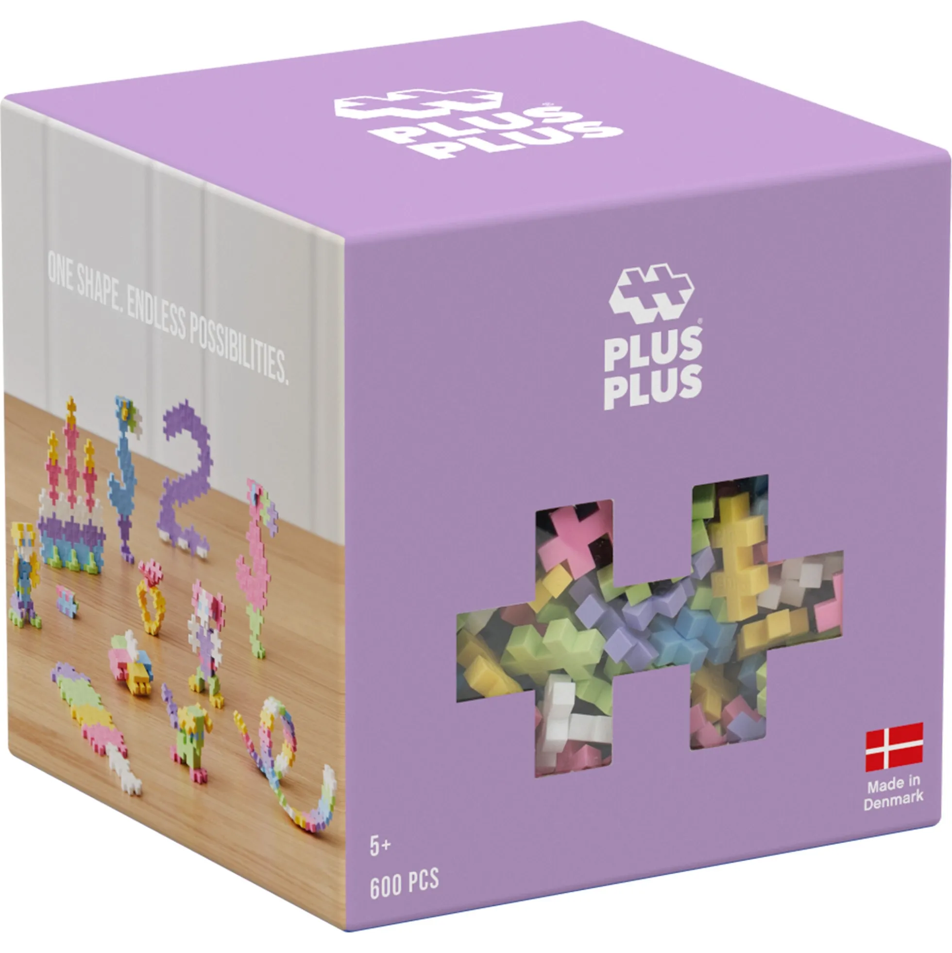 Plus-Plus byggebrikker i pastelfarver - 600 dele