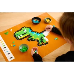 Plus-Plus Puzzle By Number med T-Rex i 2D og 3D - 250 dele