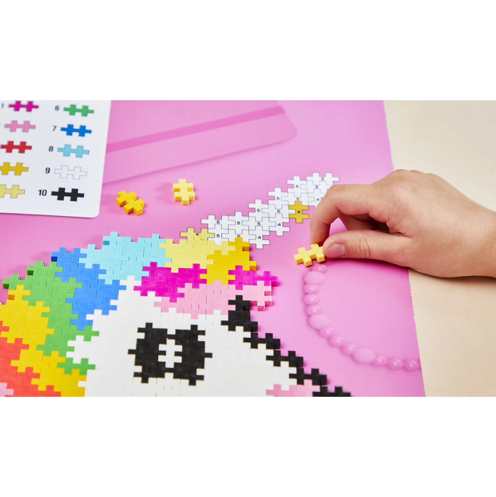 Plus-Plus Puzzle By Number med enhjørning - 250 dele