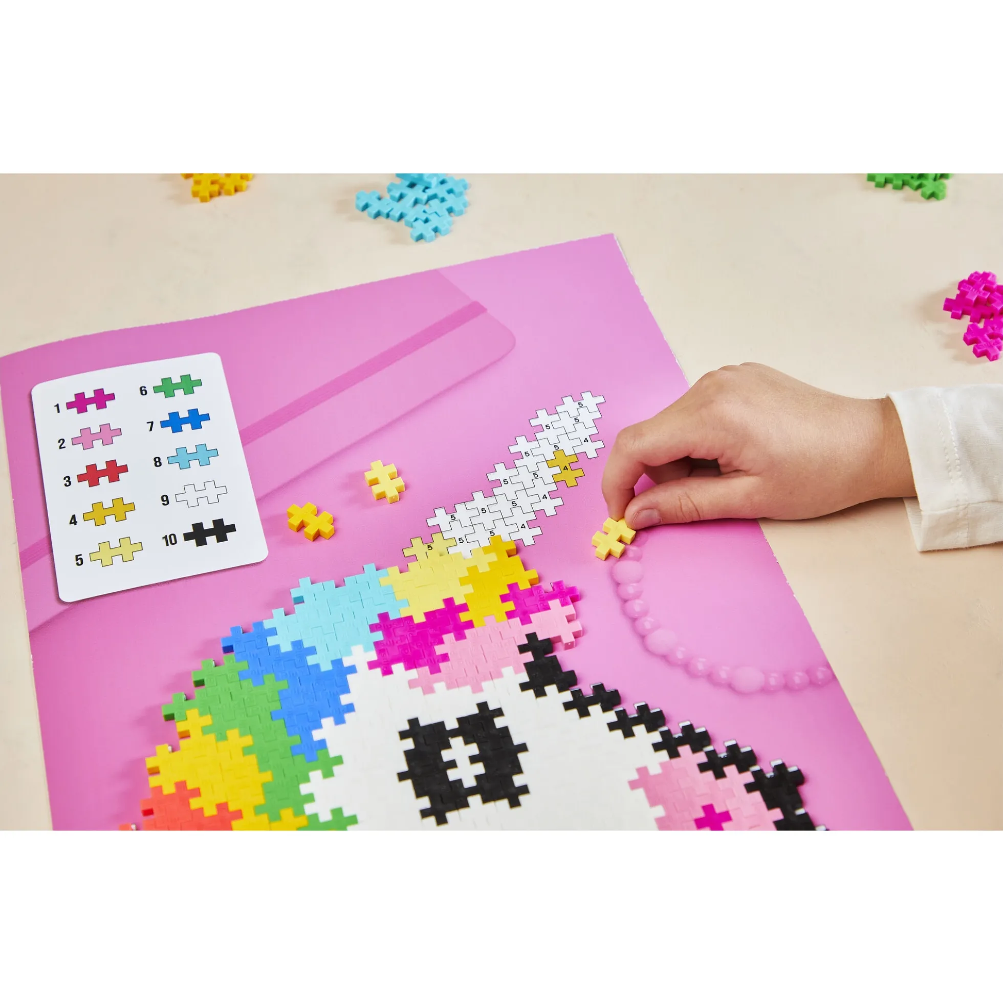 Plus-Plus Puzzle By Number med enhjørning - 250 dele