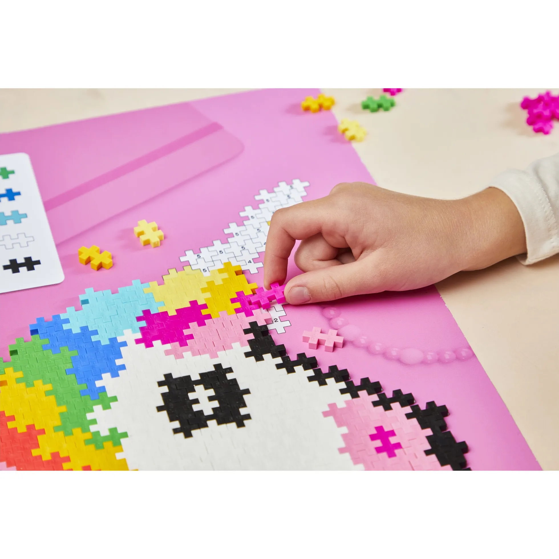 Plus-Plus Puzzle By Number med enhjørning - 250 dele