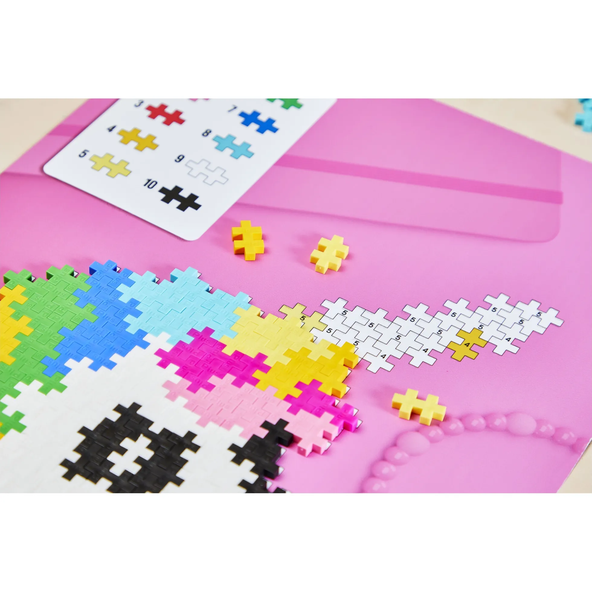 Plus-Plus Puzzle By Number med enhjørning - 250 dele