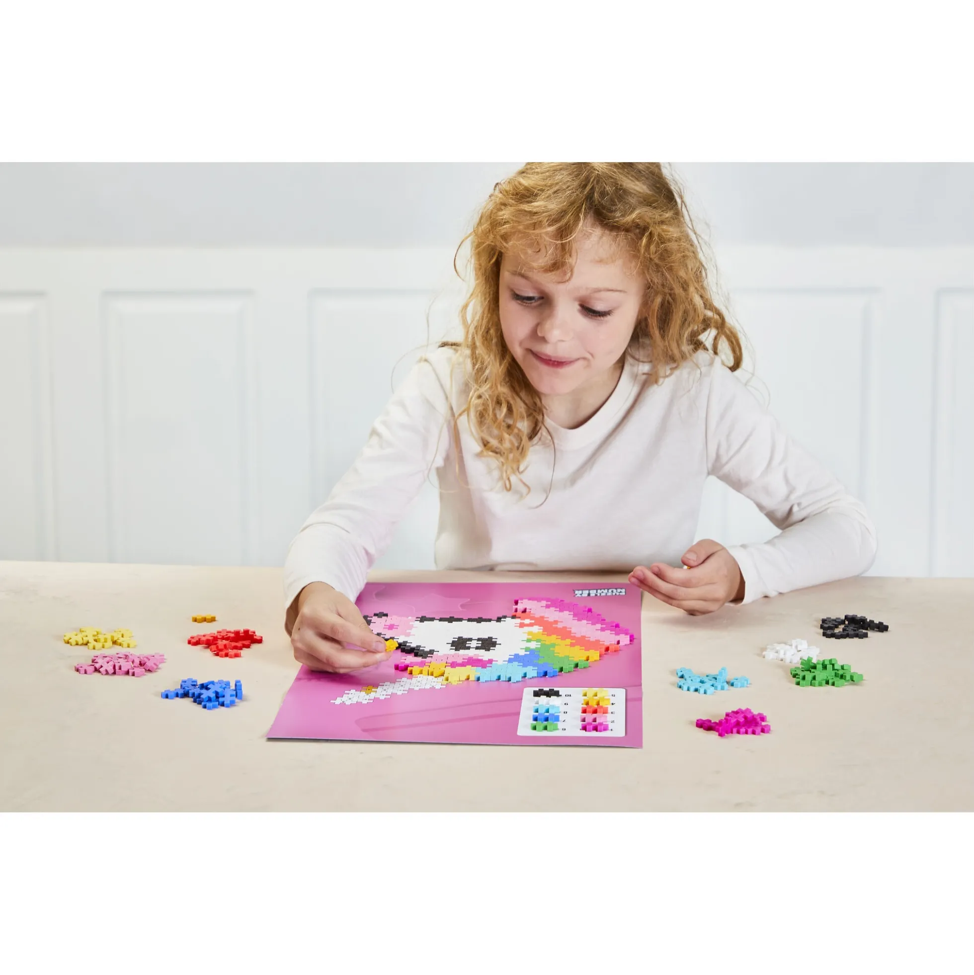 Plus-Plus Puzzle By Number med enhjørning - 250 dele