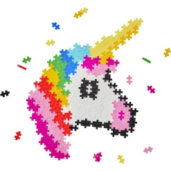 Plus-Plus Puzzle By Number med enhjørning - 250 dele