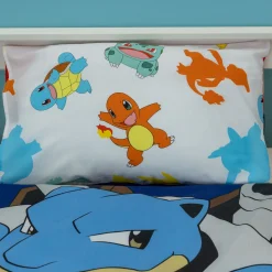 Pokemon Sengetøj - 150x210 cm - Sengetøj med 2 i 1 design - 100% bomuld