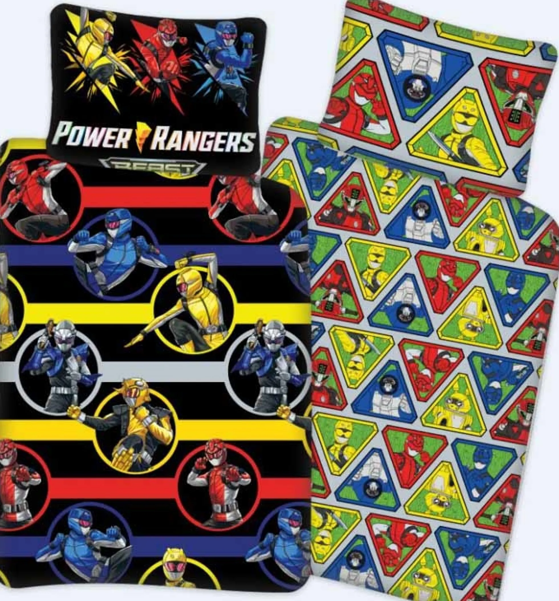 Power Rangers sengetøj - 100% bomuld - Junior sengetøj 100x140 cm
