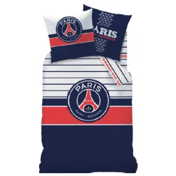 PSG sengetøj - 100% bomuld - Børnesengetøj 140x200 cm - Paris Saint Germain sengetøj